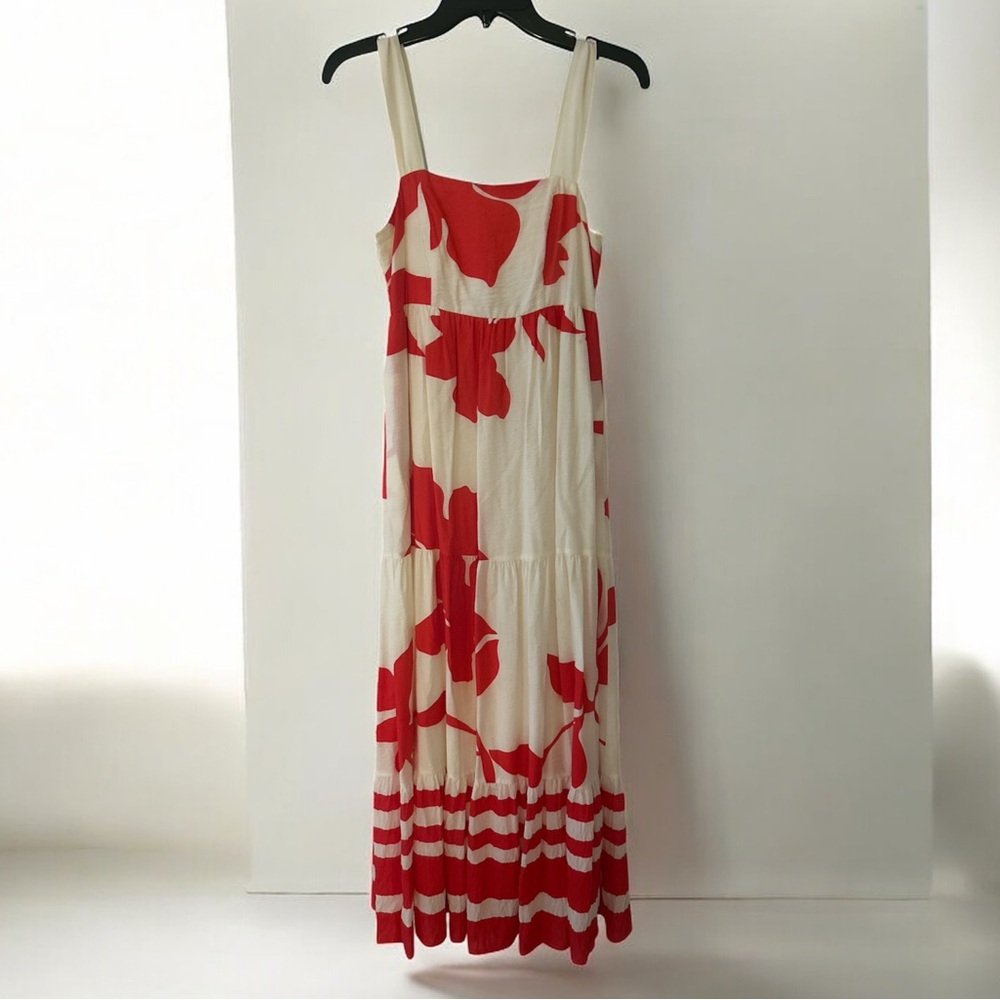 Nine West Ivory and Scarlet Dress
